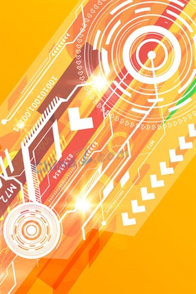 炫彩科技时尚背景矢量图